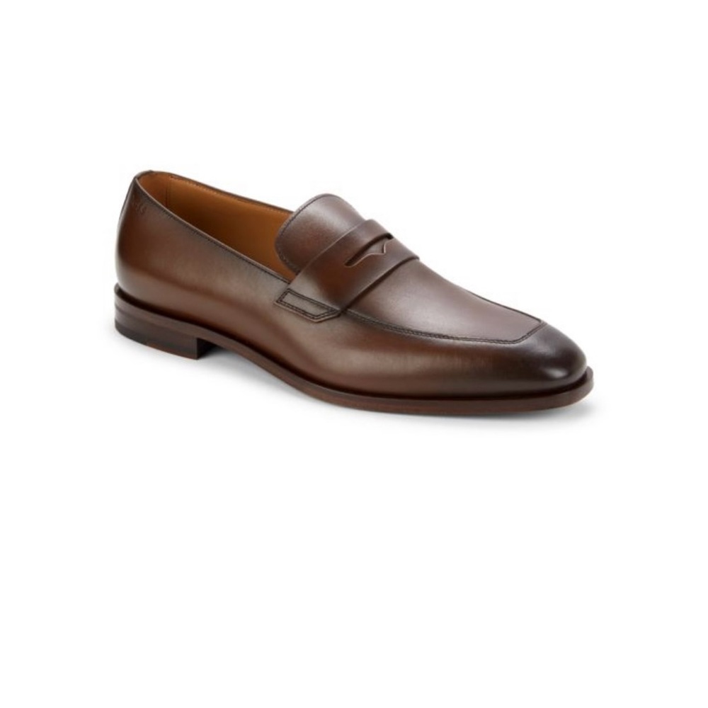 BOSS Lisbon Leather Penny Loafers